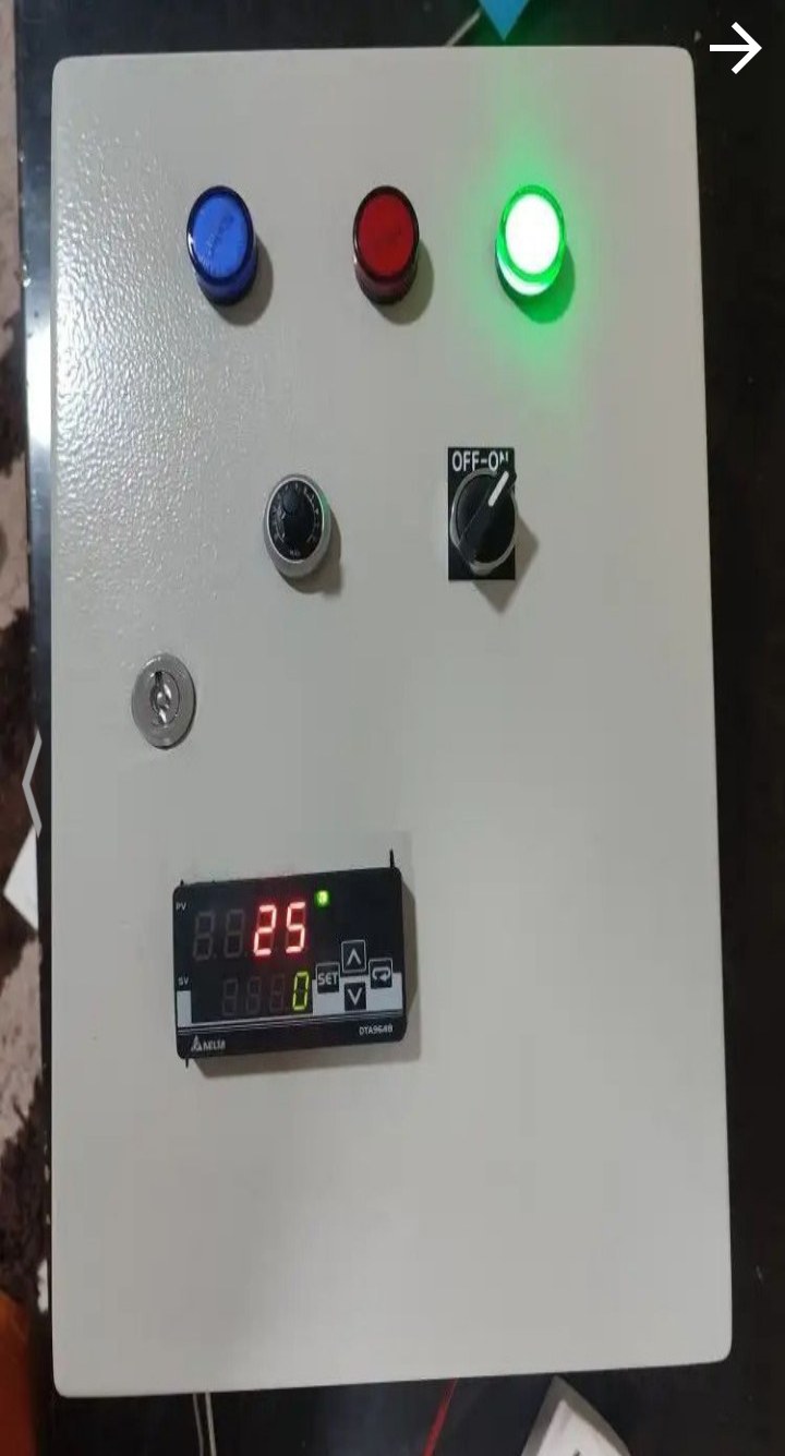 لوحة تحكم محرك السير الناقل — مفتاح تشغيل وتحكم بالسرعة وحماية حرارية